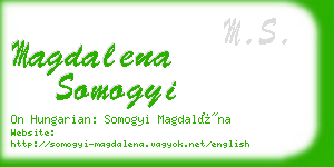 magdalena somogyi business card